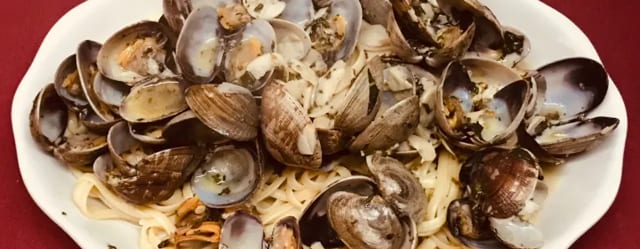 Pasta with Vongole Sauce.