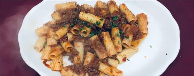 Pasta with Bolognese Sauce.