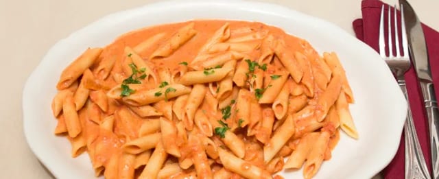 Pasta with Vodka Sauce.