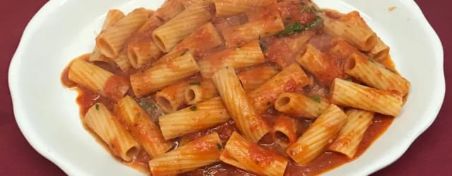 Pasta with Marinara Sauce.